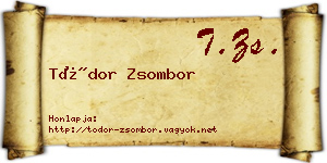 Tódor Zsombor névjegykártya